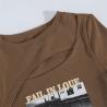 Buy cheap OEM Summer European And American Sexy Female T -Shirts Printing Hollowed Umbilical from wholesalers