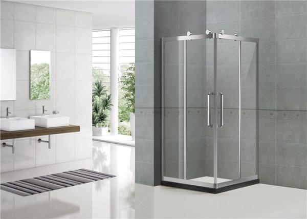 Buy cheap 304 Stainless Steel Corner Enter Shower Boxes Sliding Mirror Finished Tempered Glass from wholesalers