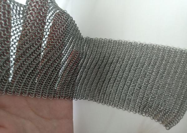 Buy cheap Decorative Chainmail Ring Mesh Curtain Screen Building Facades Natural Color from wholesalers