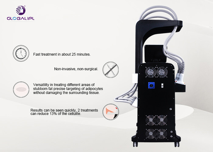 New 1060nm ND YAG Laser Machine QCW / CW Pulse Mode Body Slimming Machine