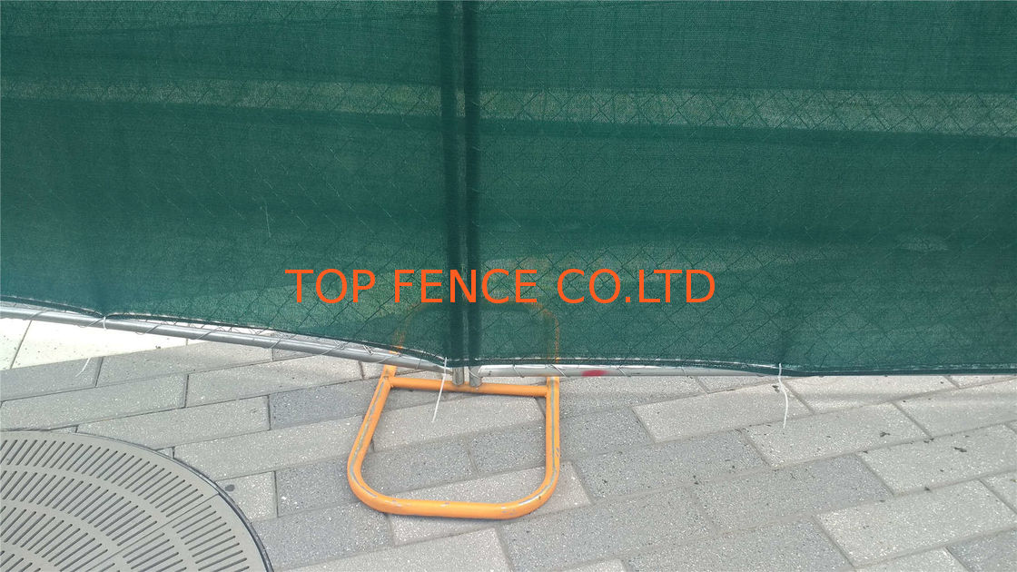 6' Height x 12 ' Width Temporary Chain Link Fence For Construction Security also available 8ft x 12ft cross brace