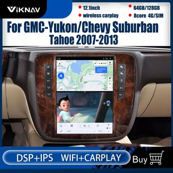 Buy cheap 1024 X 768 Android Car Stereo In 2007-2013 GMC Yukon Chevy Suburban Tahoe from wholesalers