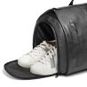 Buy cheap Black PU Leather Oxford Cloth Travel Duffle Bag Accept Customized Logo from wholesalers
