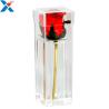 Buy cheap Waterproof Transparent Mini Acrylic Storage Containers Plastic Single Rose Box from wholesalers