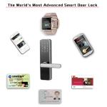 Zinc Alloy Fingerprint Scanner Door Lock With Super C Class Cylinder Durable