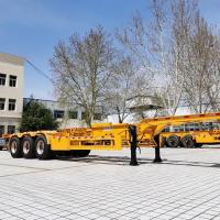 Buy cheap 3 axle 40ft 20ft Skeleton Semi Trailer 20ft 40ft 45ft container with 12 twist product