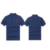 Buy cheap Navy Color Men's Cotton Polo Shirts Stand Collar , Fashion Short Sleeve Polos product