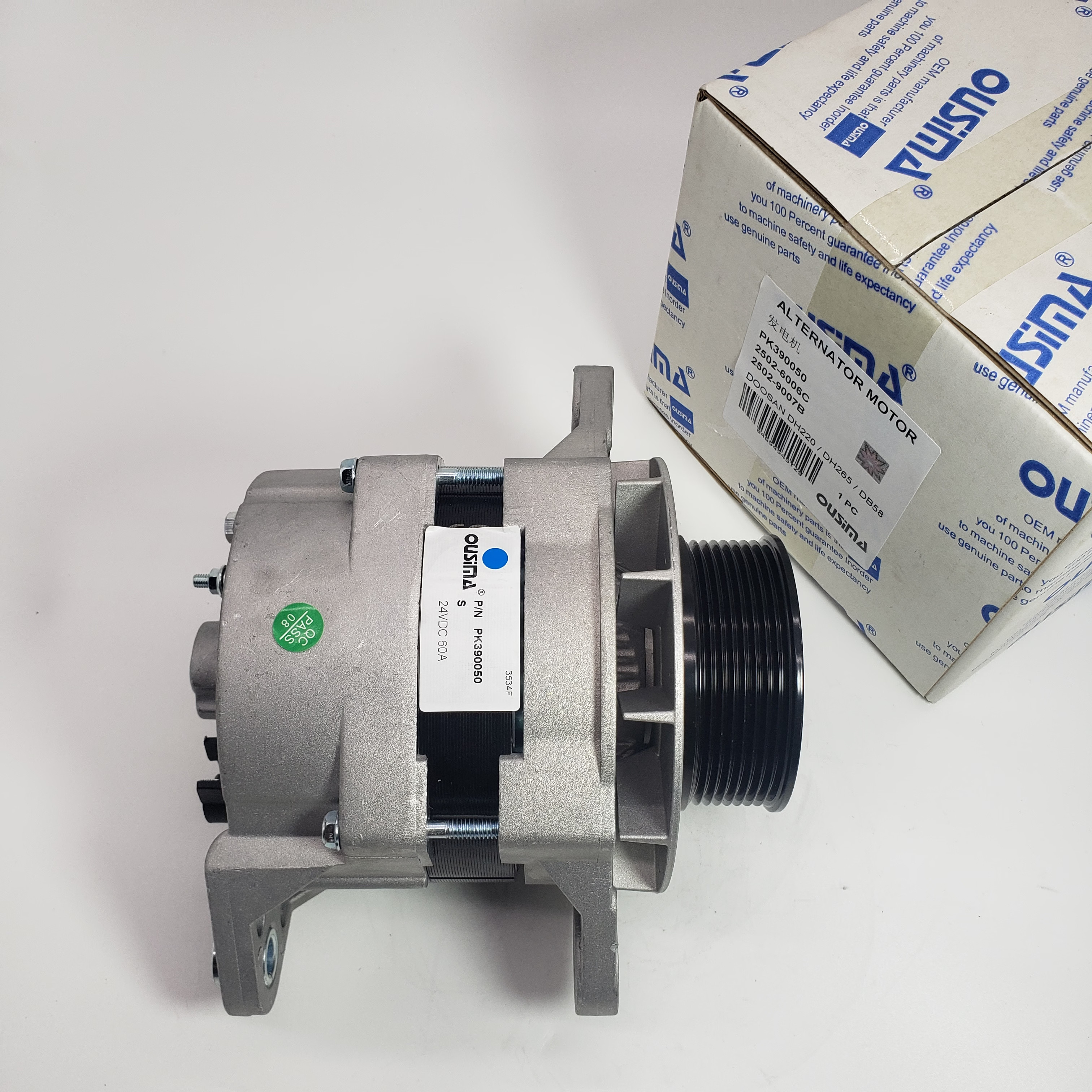 PK390050 2502-6006C 2502-9007B Assy Alternator For DOOSAN DH220 DH265 DB58