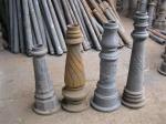 Residential Art Decorative Cast Iron Lamp Post For Garden , Victorian Lamp Post