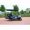 Buy cheap 2+2-Seater Low-Key Luxury Blue Electric Golf Cart With High Horsepower 14-Inch Off-Road Tires For Various Scenes Such As Mountains And Beaches from wholesalers