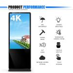 Waterproof Outdoor 55 Inch Digital Signage Display Floor Standing Type