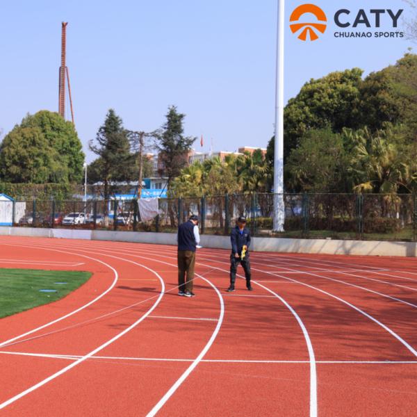 Outdoor Sports Low-maintenance EPDM Rubber Running Track Running Red EPDM