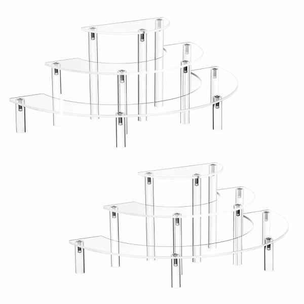Buy cheap Transparent 4 Pack Acrylic Wall Shelves 15" Floating Bookshelves For Children from wholesalers