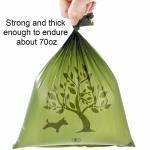 Eco Friendly Compostable Dog Waste Bags , 100% Biodegradable Plastic Dog Bags