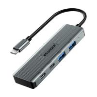 Buy cheap Aliuminium Alloy 4 Ports USB Hub Laptop Type C USB Dock With OTP Protection product