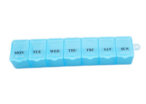Buy cheap Blue Travel Portable Weekly Pill Box Organizer 11.2ML/Grid Travel Pill Box from wholesalers
