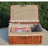 Buy cheap wicker storage basket with cover mat hot sale from wholesalers