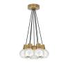 Buy cheap 18W Crystal Brass Chandelier Indoor 7 Light Globe Chandelier from wholesalers