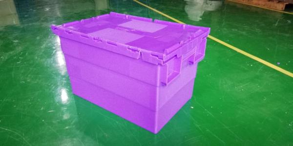 Buy cheap Water - Proof 600*400*365 Mm Stacking Plastic Totes With Anti - Theft Button Seal from wholesalers