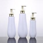 750ml White Plastic Lotion Pump Bottle Square Shampoo Hair And Conditioner