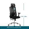 Buy cheap Modern Office Furniture Manager Office Executive Table and Ergonomic Mesh Office Chair from wholesalers