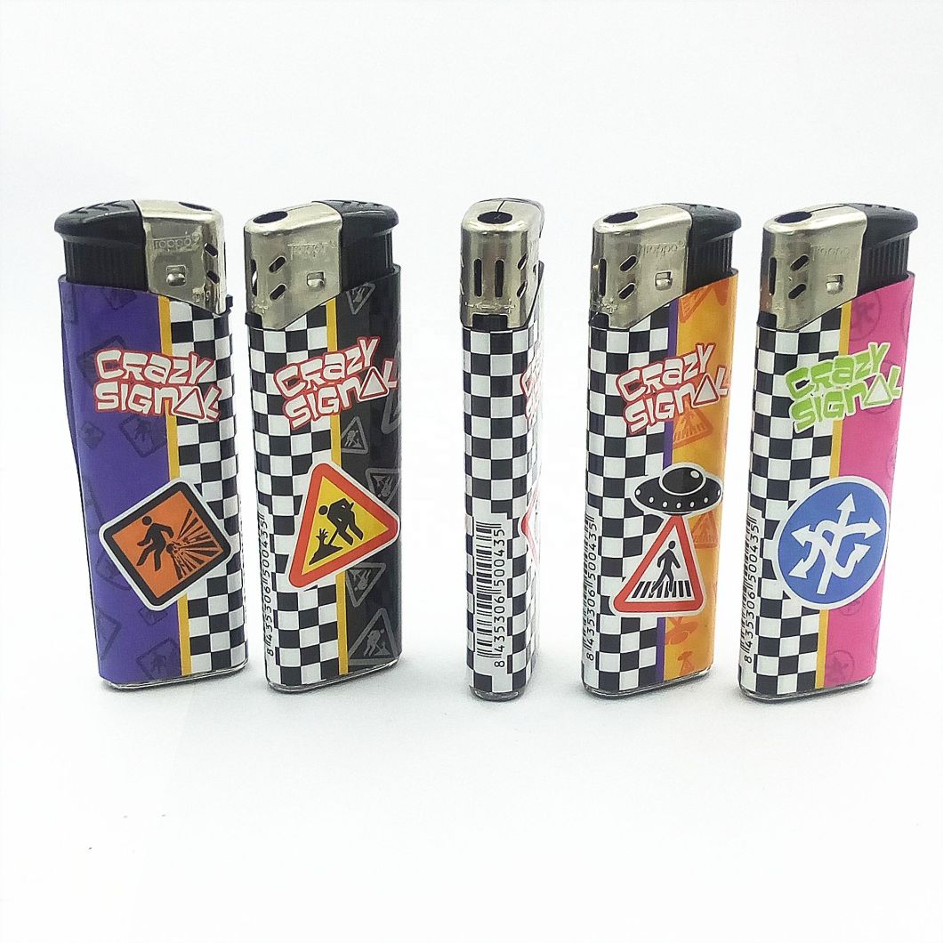 Dy-026 High-Quality Electronic Custom Sign Refillable Electronic Gas Cigarette Lighters