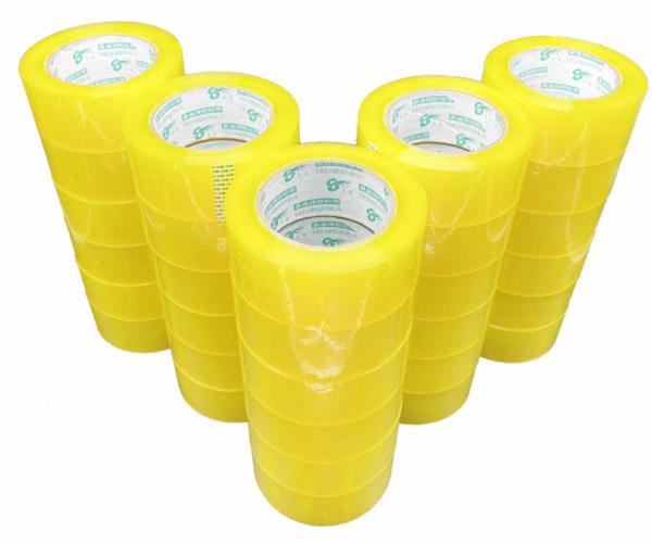 Buy cheap Self Adhesive Clear Yellow Electrical Tape For Express Packing 40m from wholesalers
