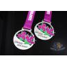 Buy cheap Flower Logo Double Side Sports Metal Award Marathon Medals For Schools Environmental Friendly from wholesalers