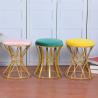 Buy cheap Indoor Gold Velvet 35cm Stainless Steel Ottoman Dirt Resistant from wholesalers