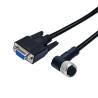 Buy cheap D-Sub Female 9pins To M12 Waterproof Right Angle 9pins Molding Male Connector Sensor from wholesalers
