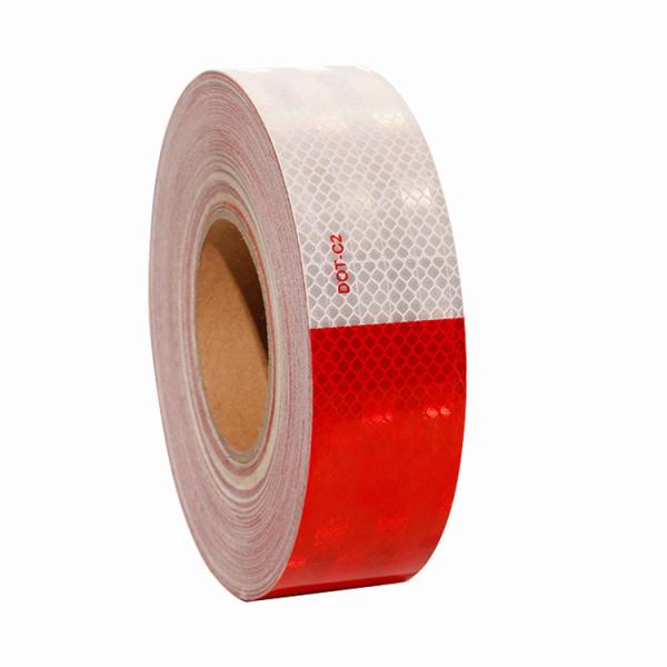 Buy cheap Trucks DOT Conspicuity Retro Reflective Tape White Red Prism Type from wholesalers