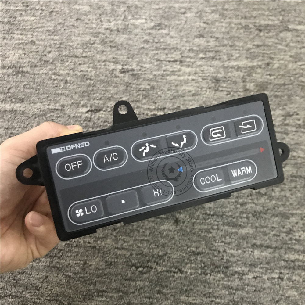 Komatsu Excavator PC200-6 6D102 Engine Air Conditioning Control Panel Display Screen Controller Panel Control Box