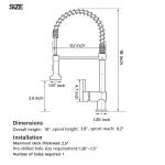 Basin Bathroom Sanitary Ware Faucet Tap Square Deck Mounted Water Gold Faucet