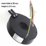 Aluminium Alloy Housing IP40 30mm Pancake Slip Ring