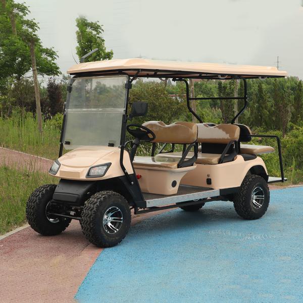 Buy cheap Electric Street Legal 6 Passenger Golf Cart With Solar Panel 1000kg Load from wholesalers