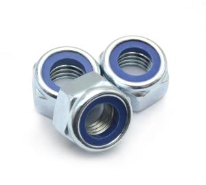 China DIN985 Hexagon Nylon Insert Lock Nut Carbon Steel Galvanization on sale