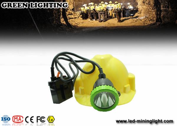 Buy cheap 50000 Lux Stainless Intrinsically Safe Corded Rechargeable Miners Headlamp With 11.2ah Li-Ion Battery from wholesalers