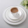 Buy cheap Exquisite 10" 25.8x1.8cm Gold Rim Bone China Dinnerware Set Cup from wholesalers