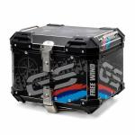 45L Motorcycle Top Box Trunk Helmet Storage Box General Aluminum Alloy Hot Inter
