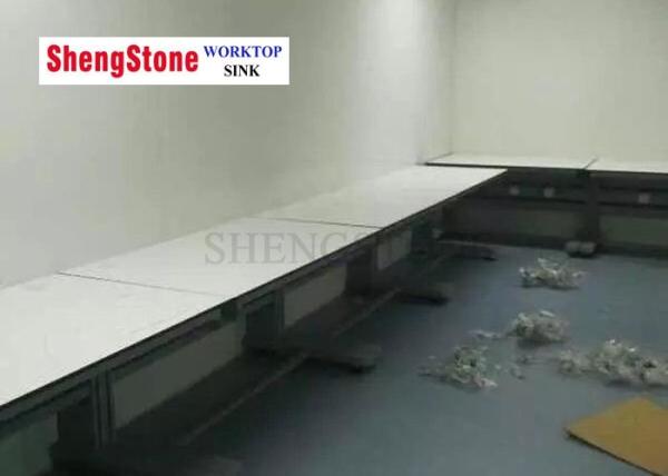 Buy cheap White Durable Phenolic Resin Worktop Acid Resistance With Matte Surface from wholesalers