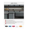Buy cheap Rolling Metal Tool Storage Cabinets Cold Rolled Steel Customized Support OEM for Garage from wholesalers