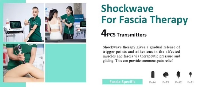 Rehabilitation Physiotherapy Backbone Spine Fascia Massage Vibrating Mechanism Shockwave Machine