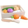 Buy cheap 4.5cm Wooden Fruit Cutting Set Vegetables Kitchen Role Play Set from wholesalers