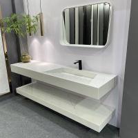 Buy cheap Washbasin New Italian Design White Color Sanitary Ware Bathroom Double Wash product