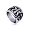 Buy cheap Fashion Men's Vintage Old Titanium Stainless Steel Hexagram Ring (SA336) from wholesalers