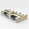 Buy cheap 8 Seater Office Workstation Desks Thickness 25mm Modular Cubicle Workstation from wholesalers