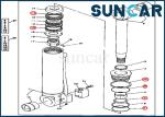 4240075 Stabilizer Cylinder Replacement Service Kit Fits Excavator 595D John