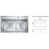 Buy cheap Silver Color Stainless Commercial Sink Double Bowls Luxury Kitchen Sink from wholesalers