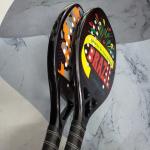 Carbon Fiber Padel Brasil Beach Tennis Rackets Paddle Soft EVA Face Raqueta With