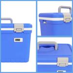 Medical Supplies Storage Blue Medical Cooler Box External Dimensions